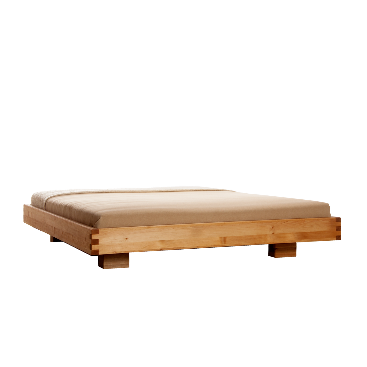 Bett Plano mit eingerückten Beinen